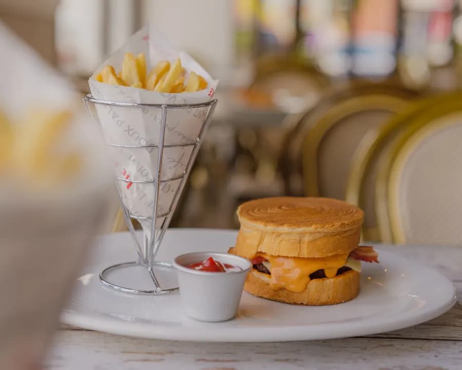 Sándwich con papas a la francesa