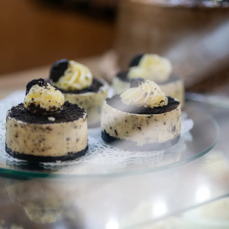 Mini postres de oreo